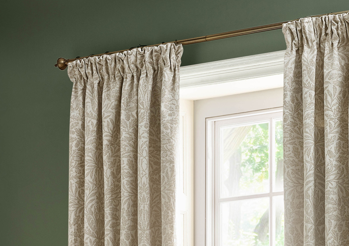 Acorn Tonal Pencil Pleat, Ivory - Ready Made Curtains - Image 9